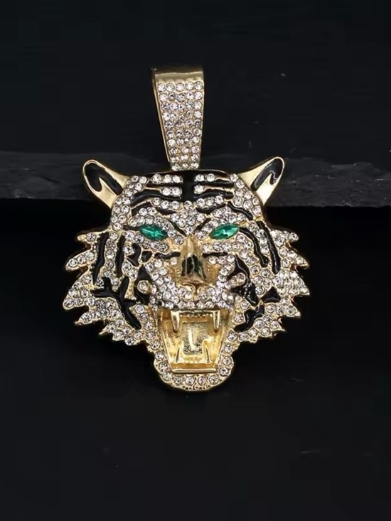Anthropologie Jewelry - Statement Tiger Pendant (Pendant Only) – Rhinestone Gold